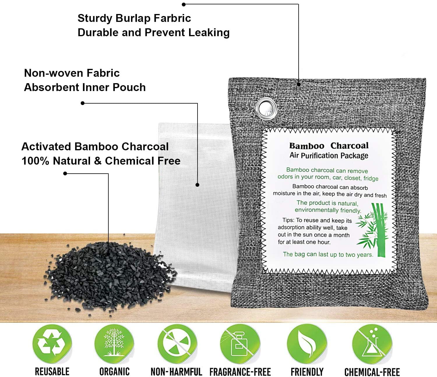 How to Make Your Own Charcoal Air Purifier | D'oh!-I-Y | Diy activated  charcoal, Charcoal bags, Bamboo charcoal bags